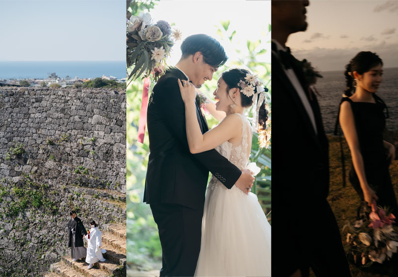 和装、洋装、カラードレス