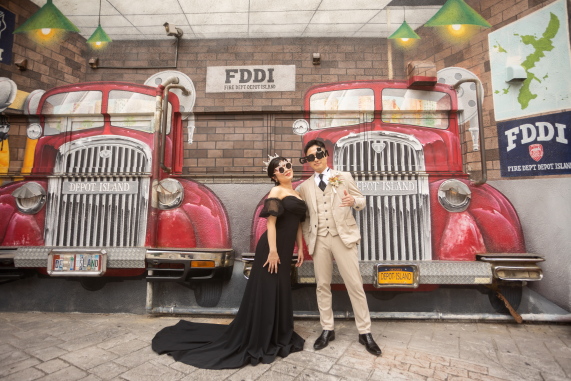 アメリカンビレッジでフォトウエディング